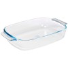 Fuente Rectangular C/Asas Cristal Pyrex