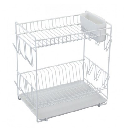 Escurreplatos Platificado Blanco Grande Sauvic