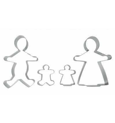 Cortapastas Familia Set 5 Estañados Ibili