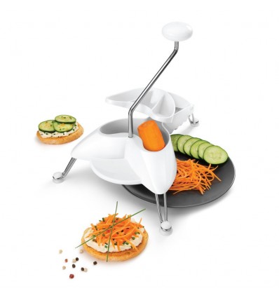 Rallador a Manivela 3 discos Acero Inox Metaltex