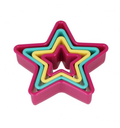 Cortapastas 4Ud. Estrellas Metaltex