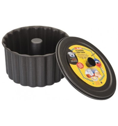 Molde Pudin 20 cm con tapa Moka Ibili