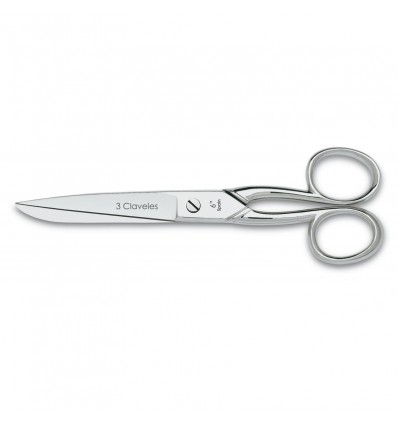 Tijera Costura Zurdos Varios Usos 15 cm 3 Claveles