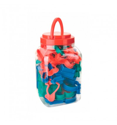 Set 40 Cortapastas Animales y Vehiculos Ibili