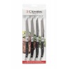 Set de 4 Cuchillos Chuleteros Bistro 3 Claveles