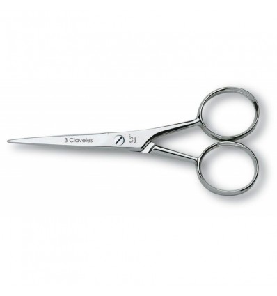 Tijera Bigote Recta Hoja Fina 11 cm 3Claveles