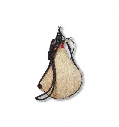 Bota de vino cuero 1 litro Flores Cortes