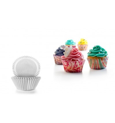 Molde Magdalenas blanca 100ud. Ibili