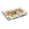 Fuente Rectangular 40 X 27 cts Cristal Pyrex