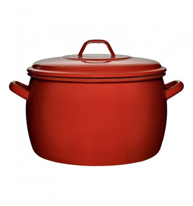 Olla Esmaltada Teja Porcelana La Estrella