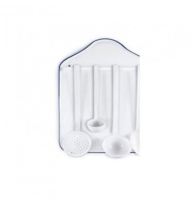 Colgador Utensilios Porcelana Blanca Ibili