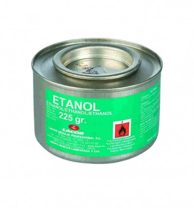 Lata gel etanol 225 grs Lacor