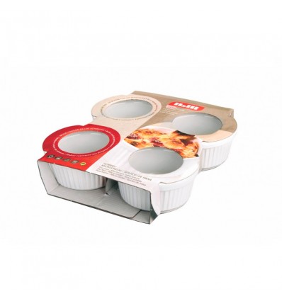 Molde Cerámica Set 4 Ramequin Ibili