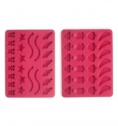 Set 2 moldes gominolas silicona Ibili