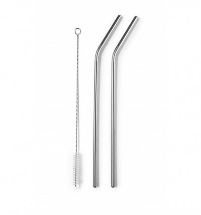 Set 4 pajitas inox Ibili