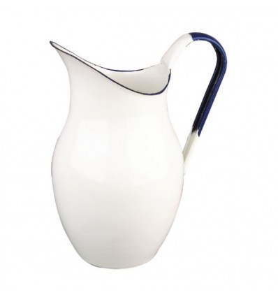 Jarra Bombada Porcelana Blanca Ibili