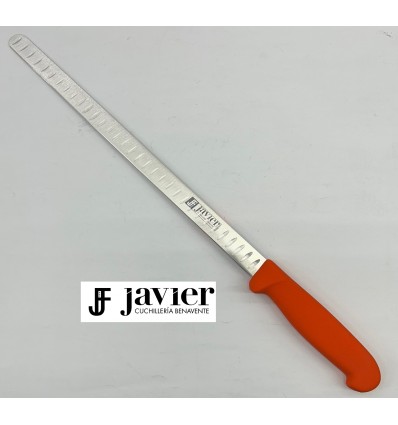 Cuchillo jamonero alveolado 29 cts 3 Claveles