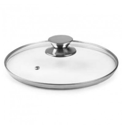 Tapa cristal pomo inox Ibili