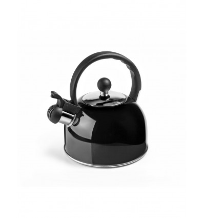 Cafetera Silbante Inox. Negra Ibili