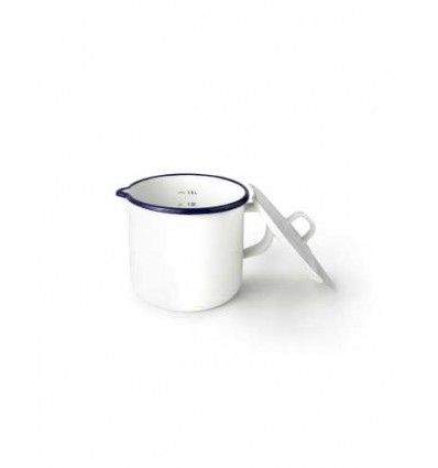 Hervidor de leche con tapa esmaltado Ibili