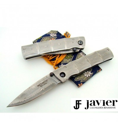 Navaja classic Damascus Take mc 0033D Mcusta