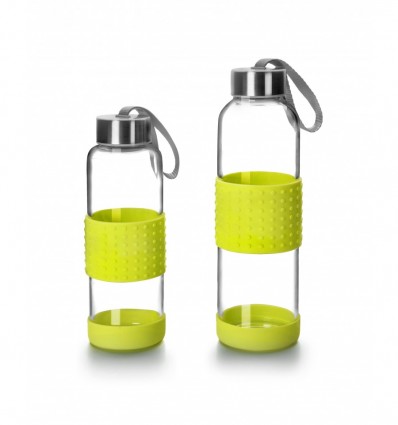 Botella Vidrio/Silicona Ibili