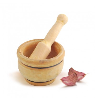 Mortero con Maza Madera 12 cm Metaltex