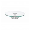 Soporte Giratorio (Cristal+Inox.) para Tartas